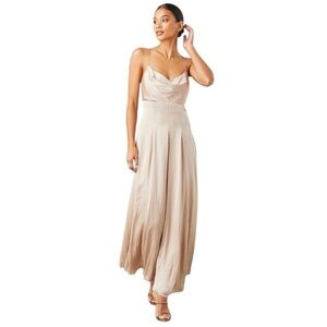 LOLA & SOPHIE Cowl Neck Maxi
Dress Champagne Gold size M Wedding‎ Cocktail Party